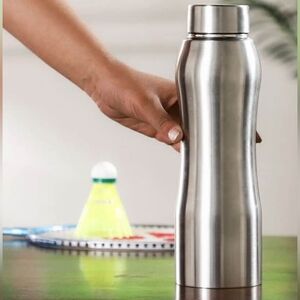 Stainless Steel Curved Shaped Bottle - NWOB